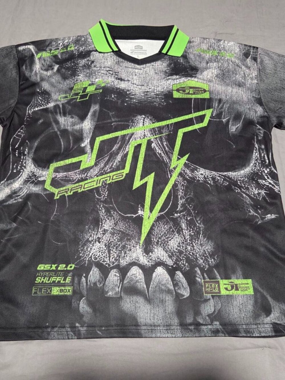 Honda x JT Racing Hyperlite GSX 2.0 Skull Motocross Jersey L